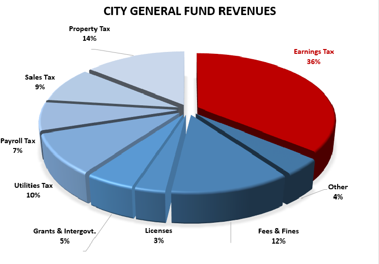 City General Revenue Pie Chart
