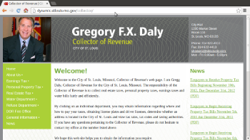 Collector of Revenue website