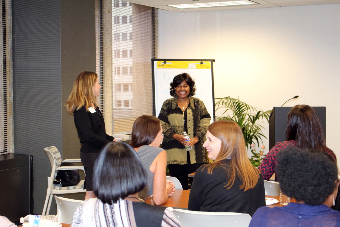Photo from Comptroller Darlene Green's talk with the CBRE Women's Network on September 27, 2017
