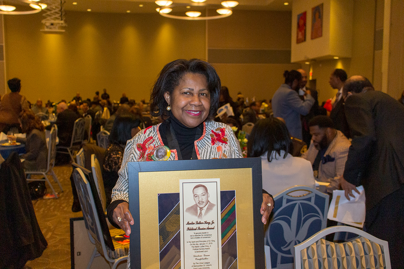Photo from the January 17, 2019 Martin Luther King, Jr. memorial tribute held by Saint Louis University and the Urban League of Metropolitan St. Louis.