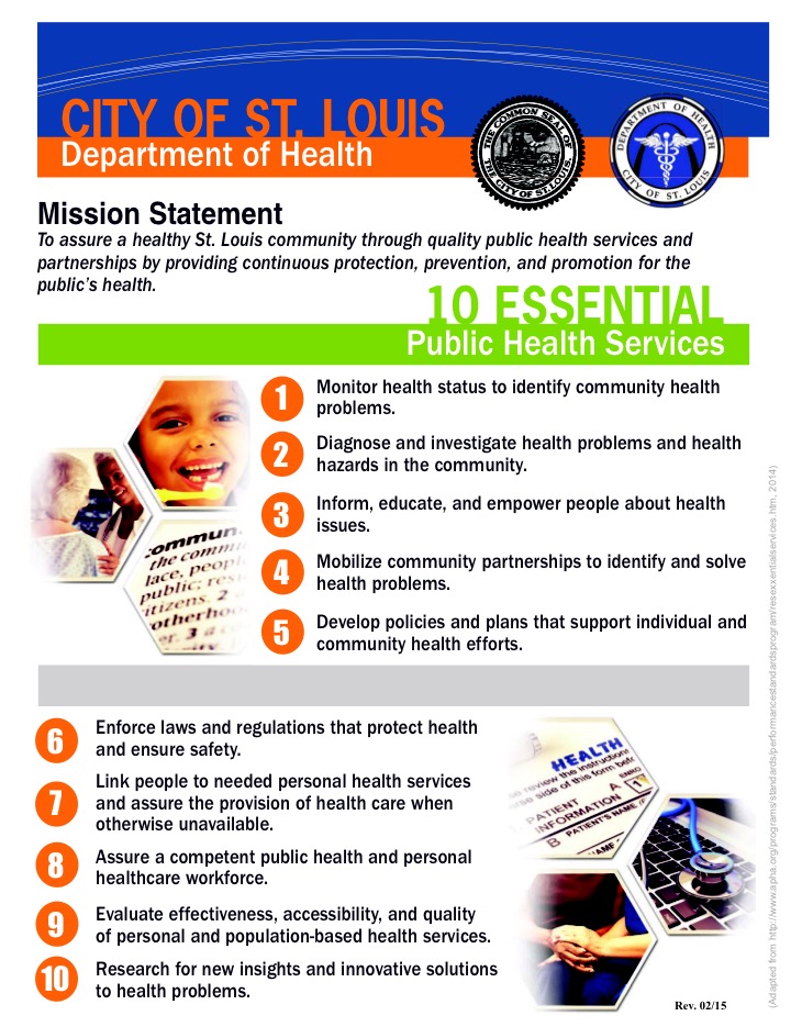 DOH Mission Statement and 10 Essential Functions of Public Health