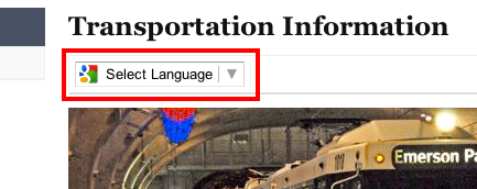 translation menu