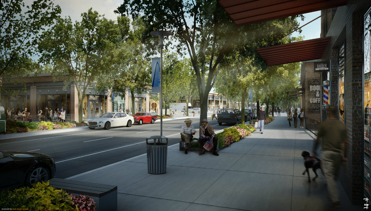 23rd and Cass Streetscape Rendering