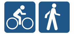 Bicyclist and Pedestrian Icons
