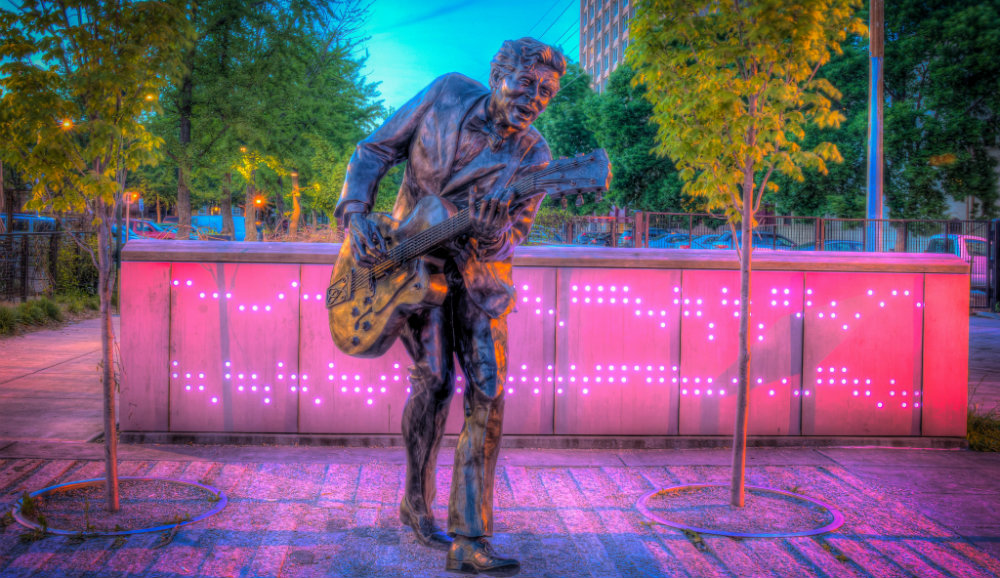 Chuck Berry Statue in University City