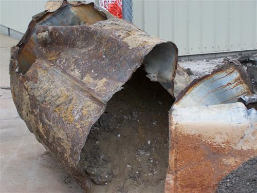Underground storage tank.