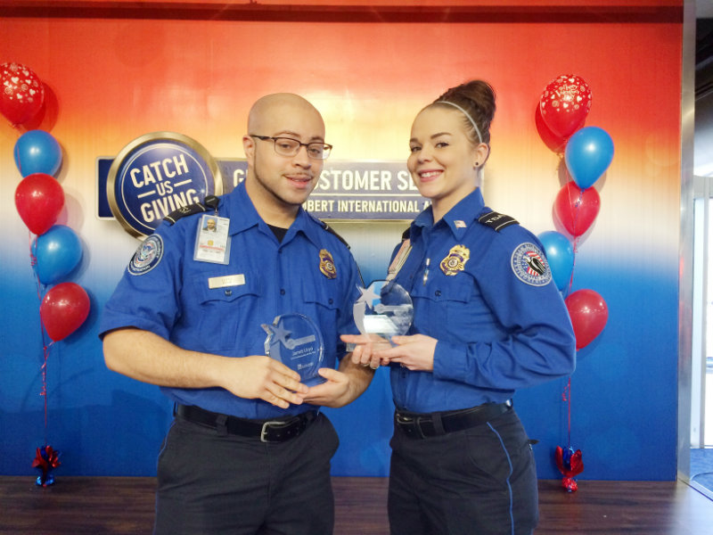 Jarrett Lloyd and Constance Zimmer awarded TSA Award