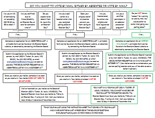 Vote by Mail Decision Tree cover shows required process