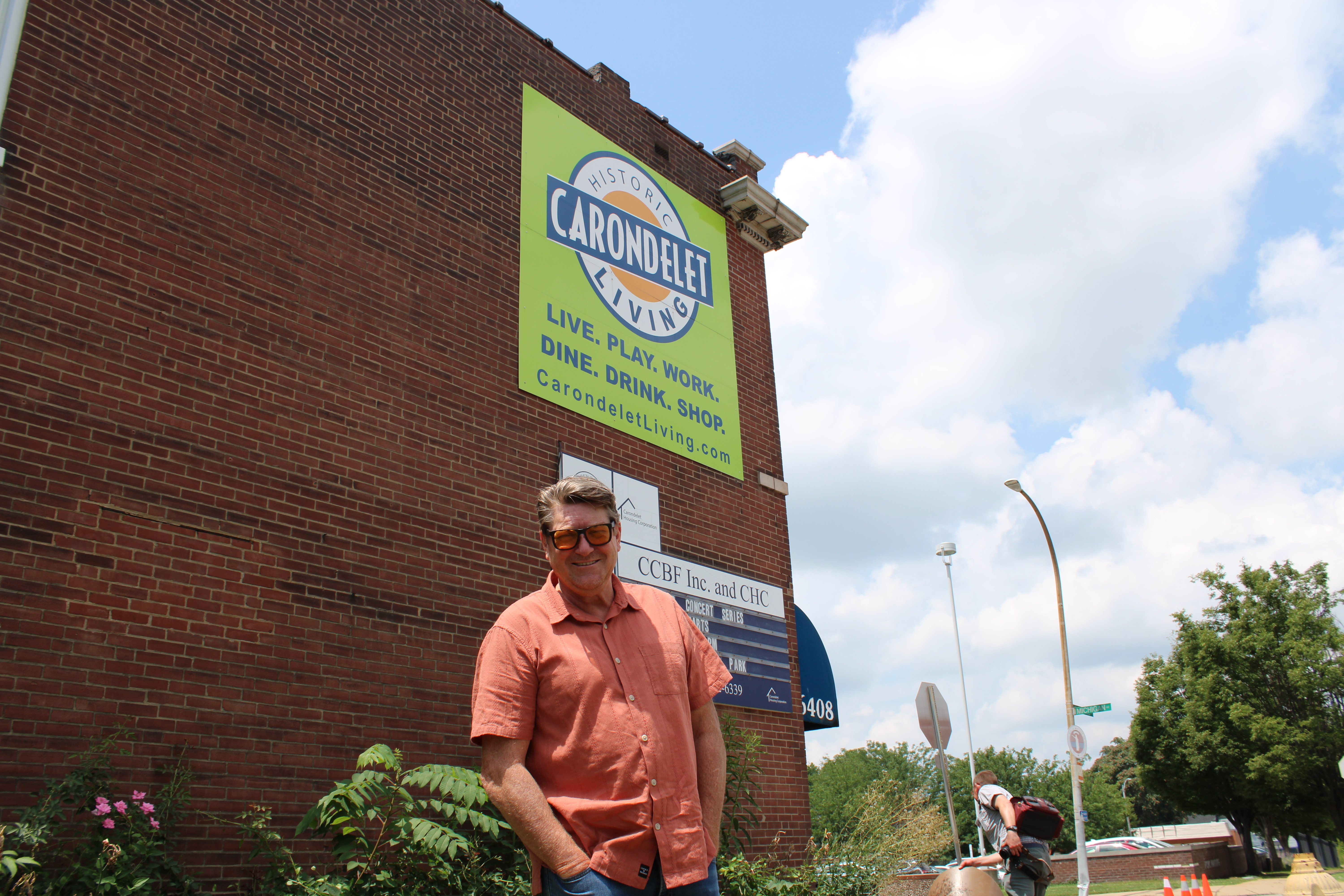 Executive Director Fred Hessel outside CCBF Building