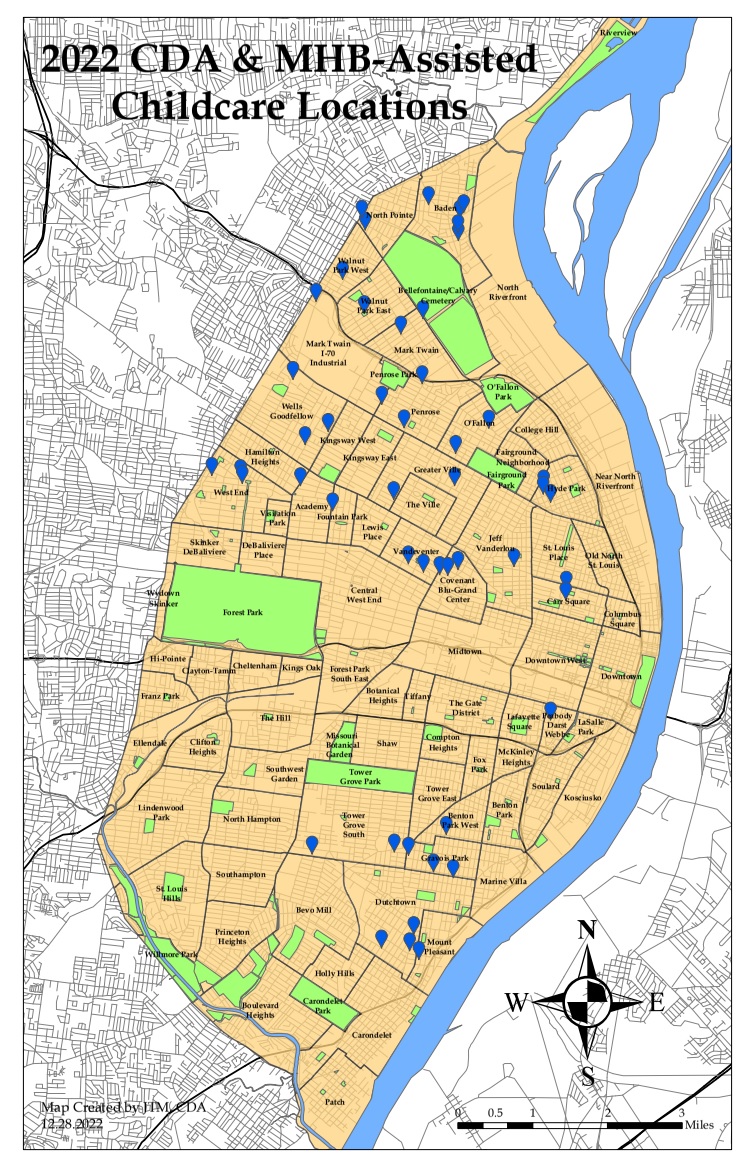 2022 CDA-Assisted Childcare Locations 2022 CDA-Assisted Childcare Locations