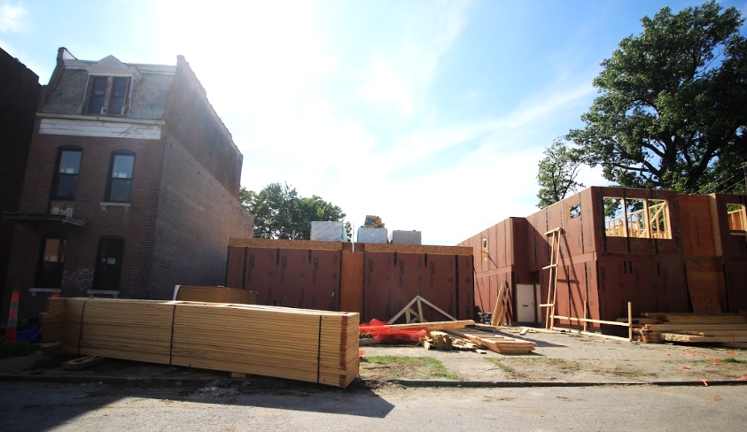 3923 Ohio Avenue (left) and new in-fill homes construction on formerly vacant lots 3923 Ohio Avenue (left) and new in-fill homes construction on formerly vacant lots.