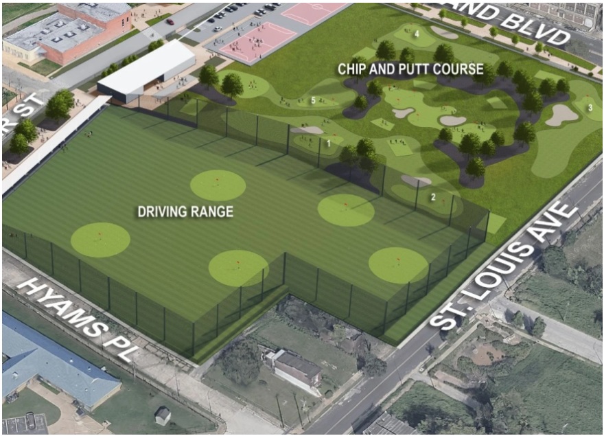 Boys and Girls Club Golf Complex Rendering on North Grand Boys and Girls Club Golf Complex Rendering on North Grand