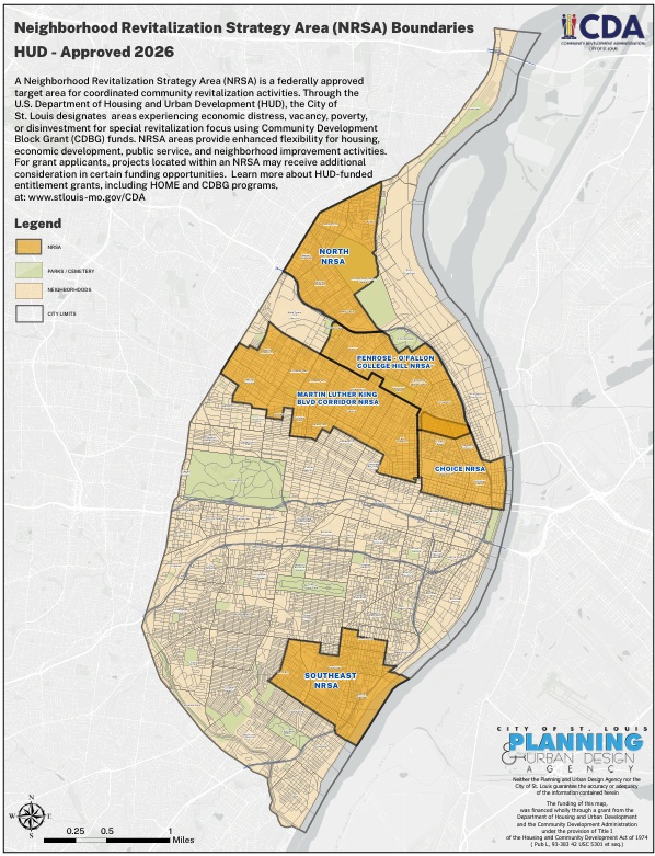 City of St. Louis NRSA 2026 Map City of St. Louis NRSA 2026 Map