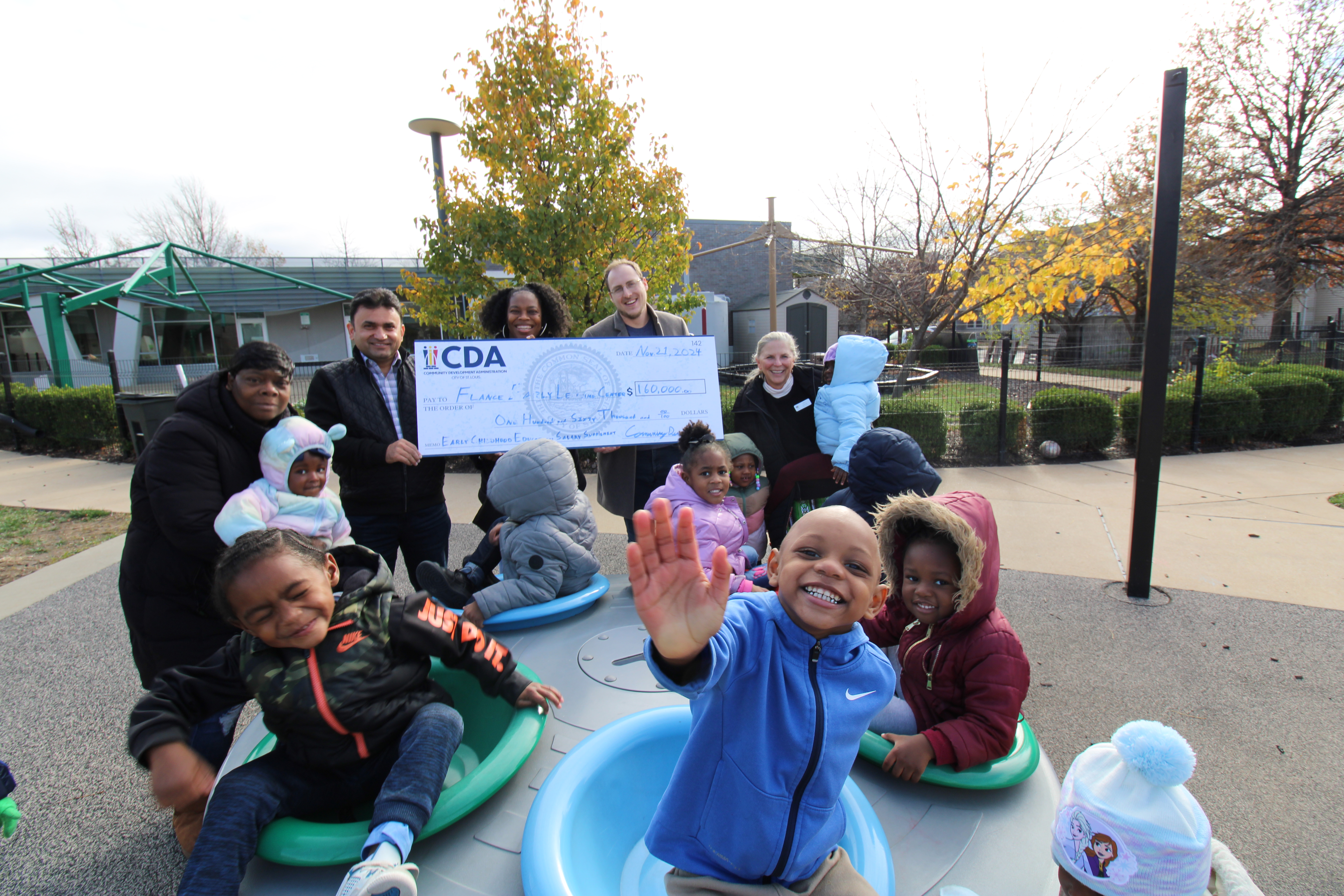 Flance Early Learning Center youth and CDA staff visit