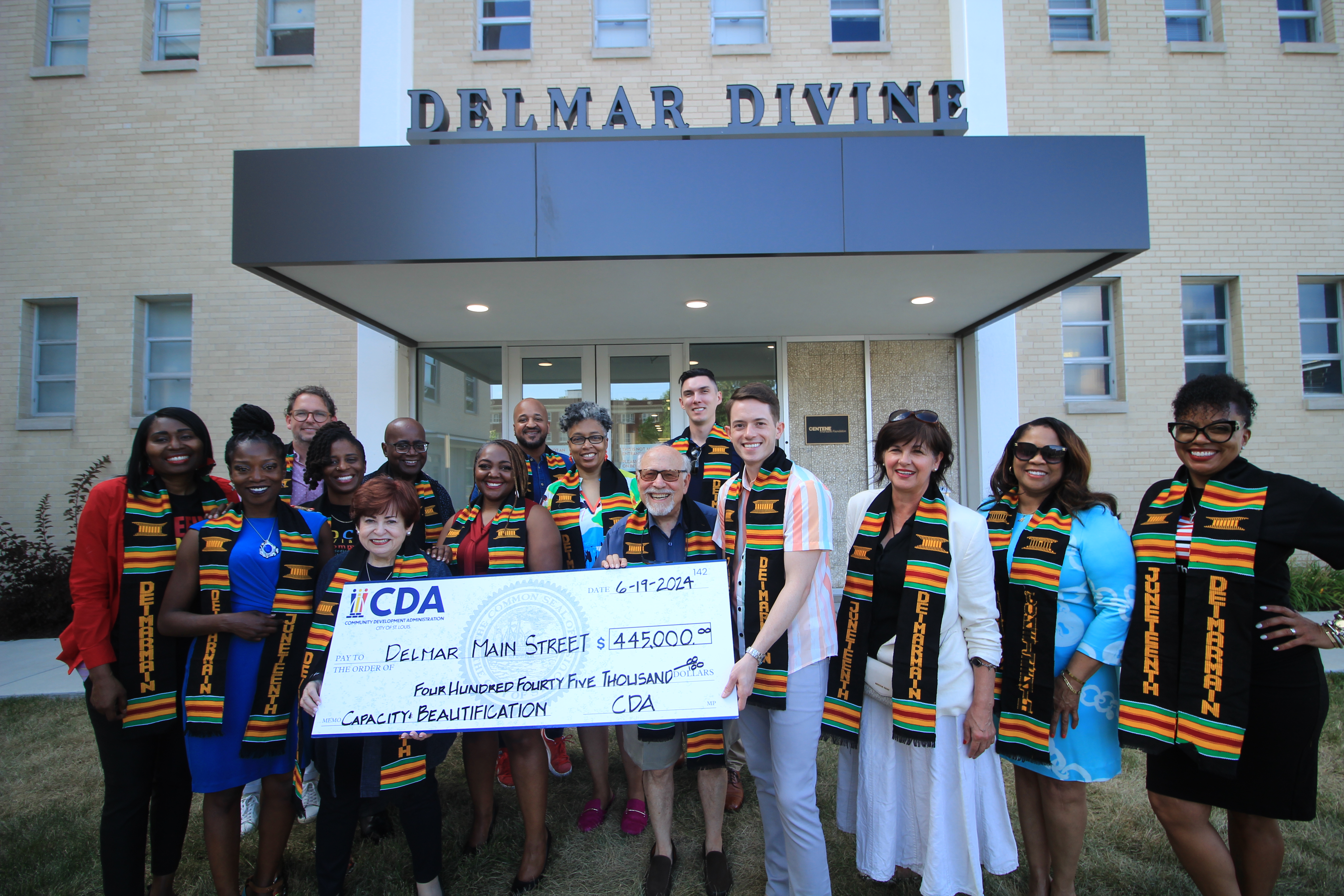 CDA present Delmar Main Street a grant for beautification and art installations that will bring people together, including public art sculptures and two murals.