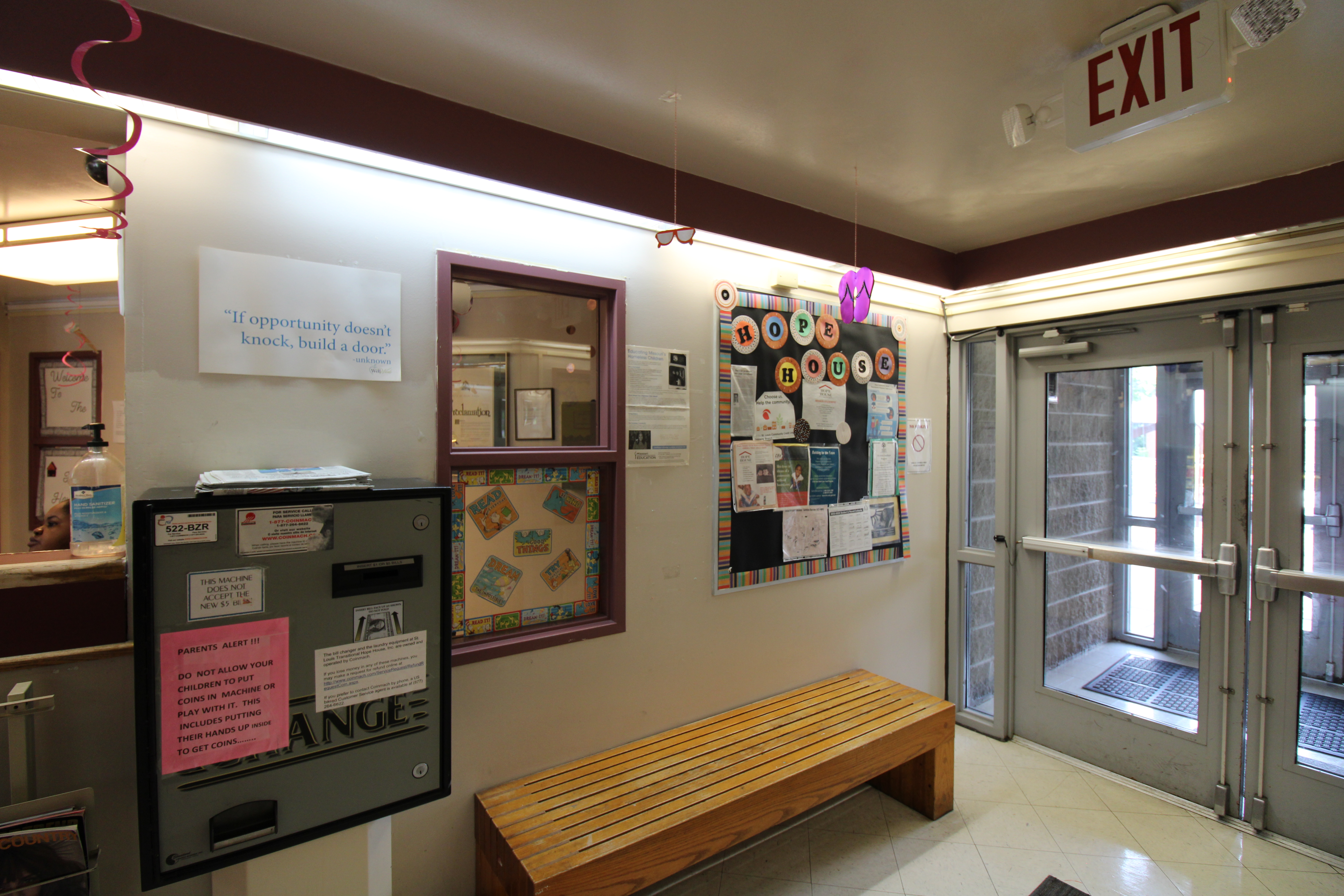 Photo of inside of the Hope House facility.