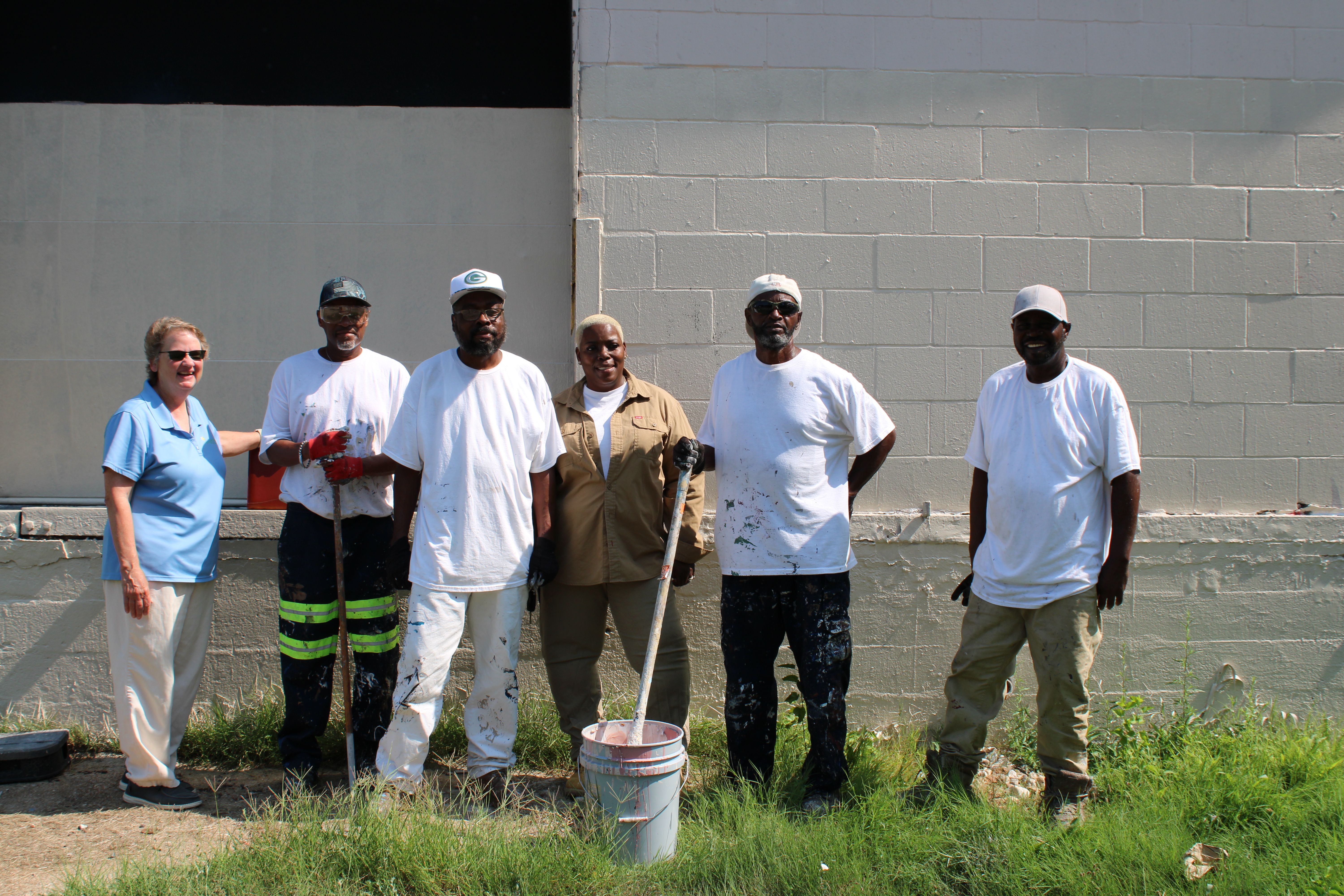Brightside graffiti removal workers