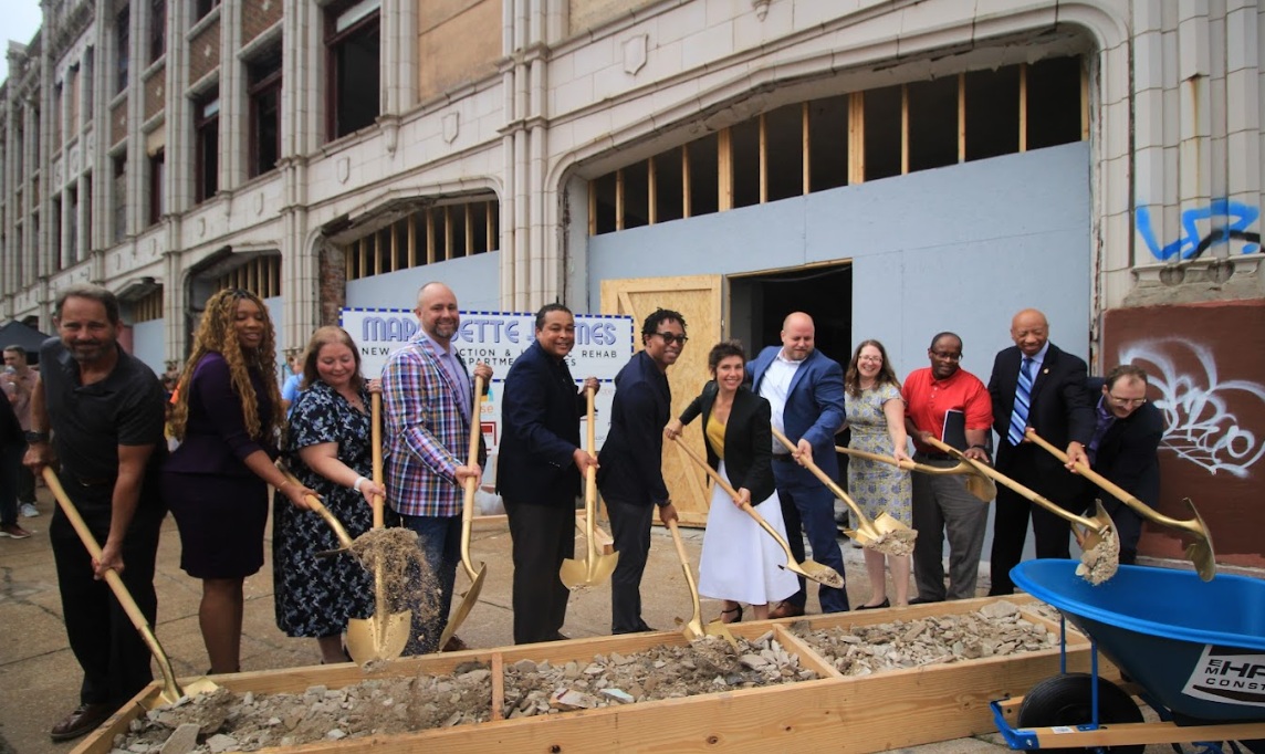 Melba Theater groundbreaking