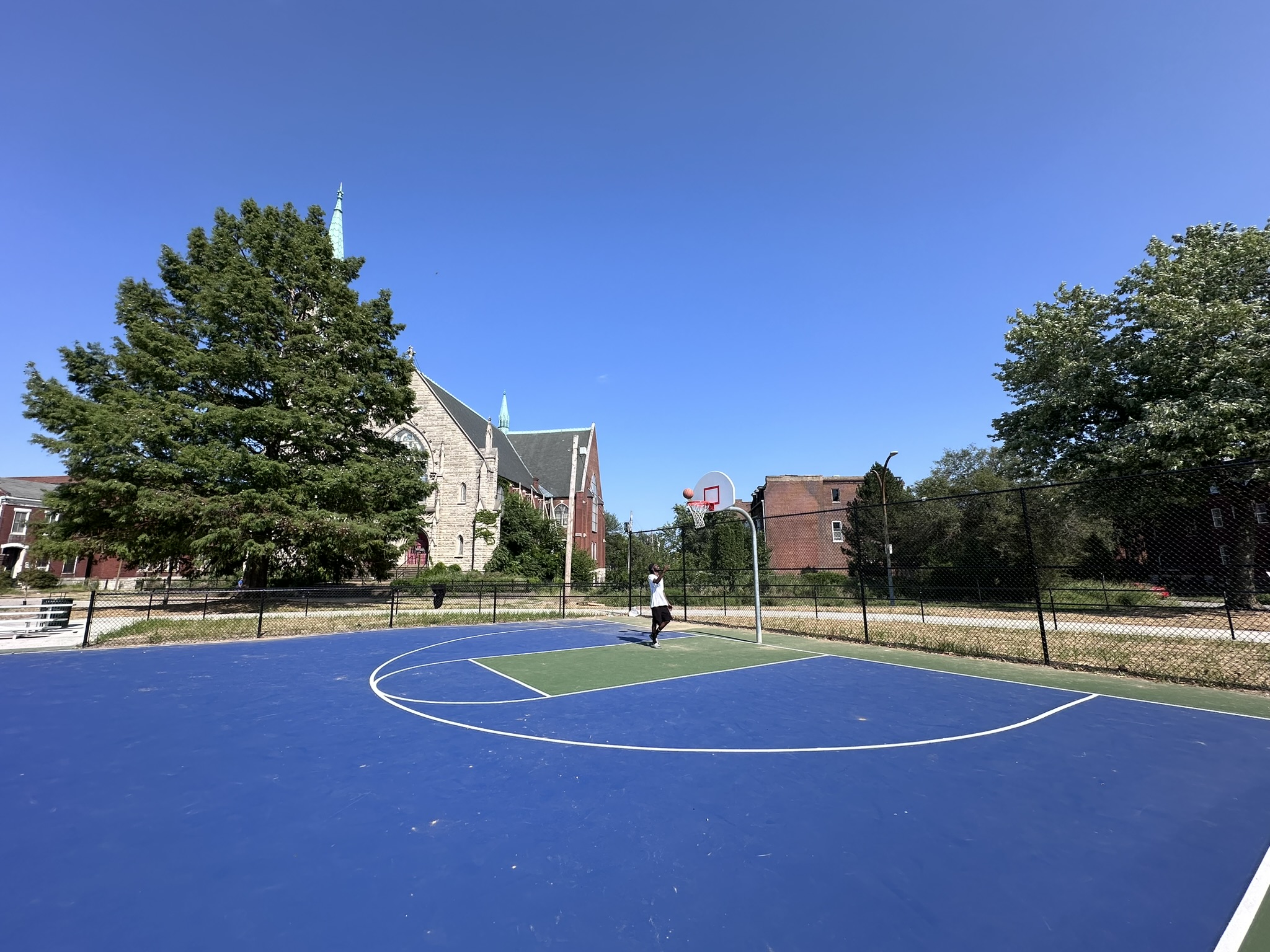 St. Louis Place new basketball court