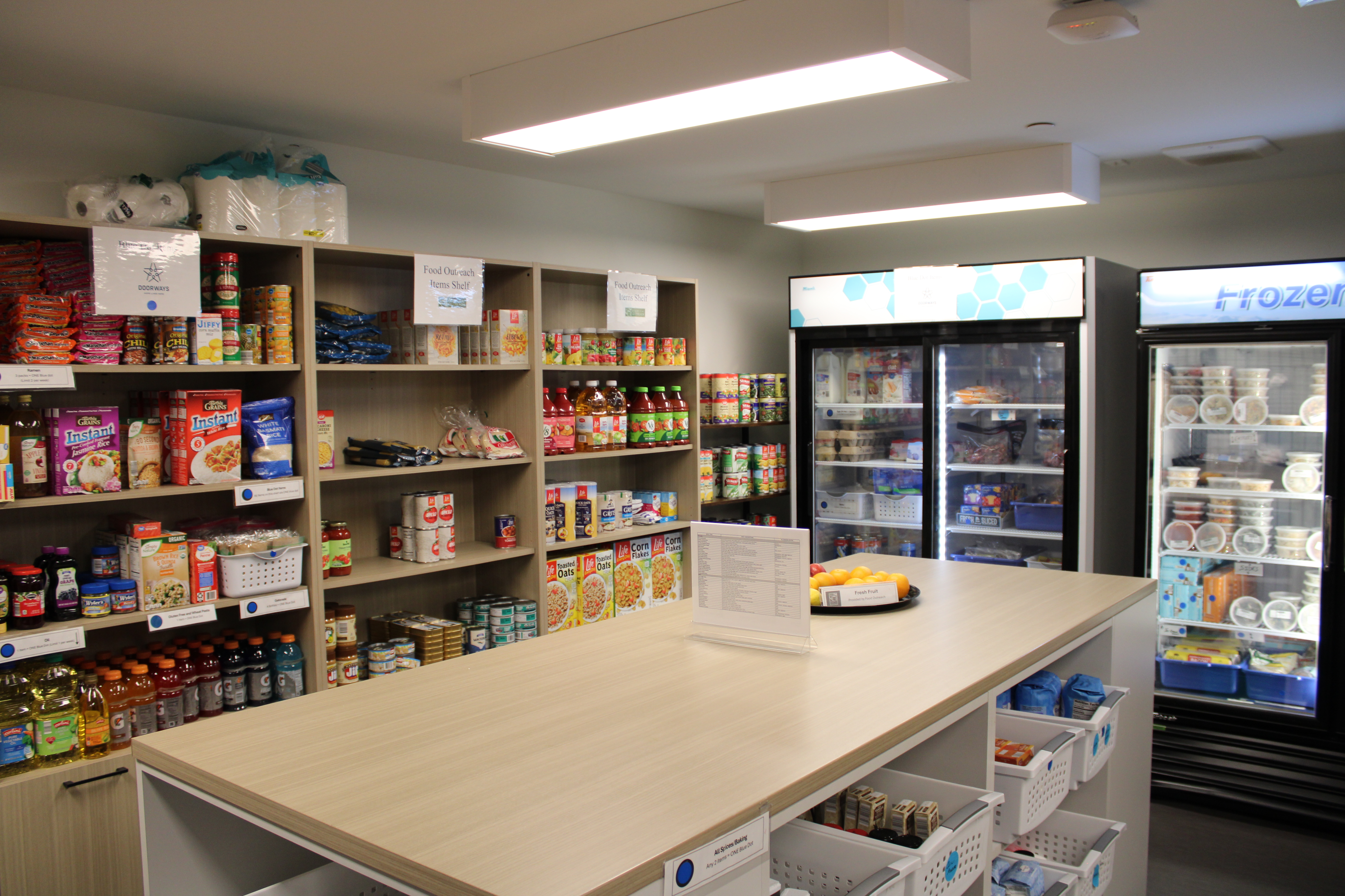 Food Pantry in Transitional Housing Complex