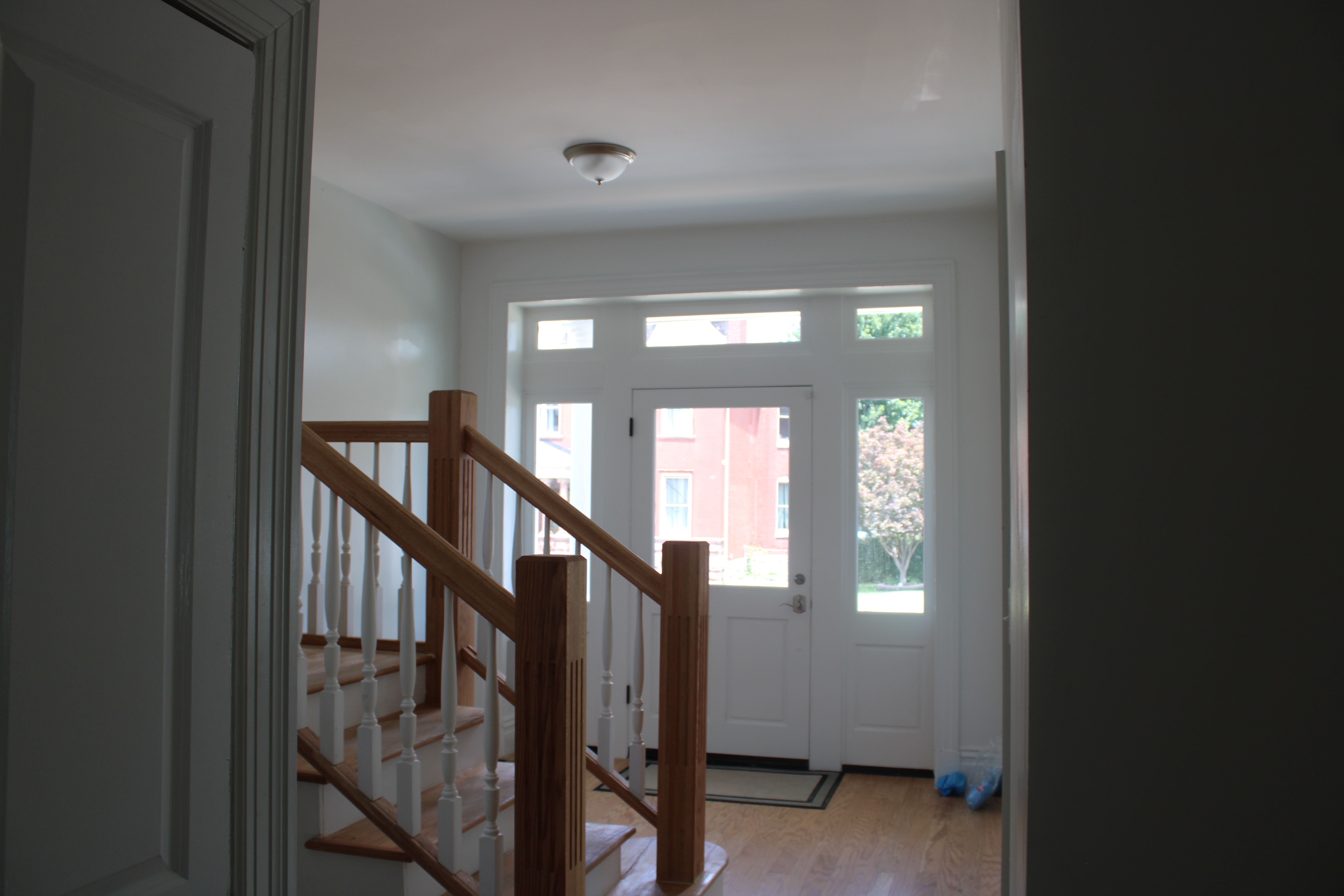 View of entrance way inside 2932 University Street home.