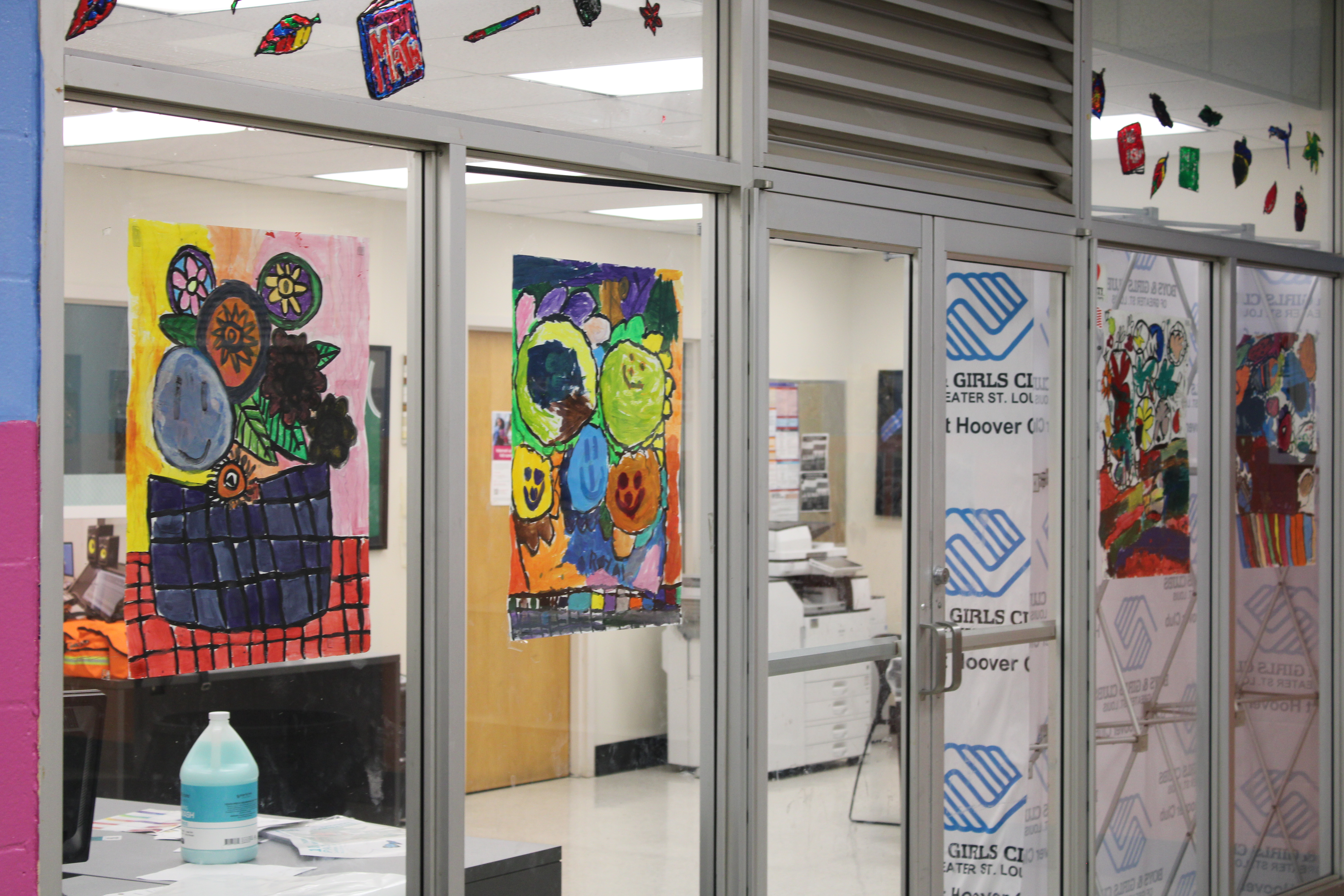 Art made during summer camp art classes.