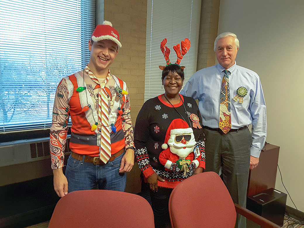 Photo from the December 2018 Comptroller's Office holiday party.