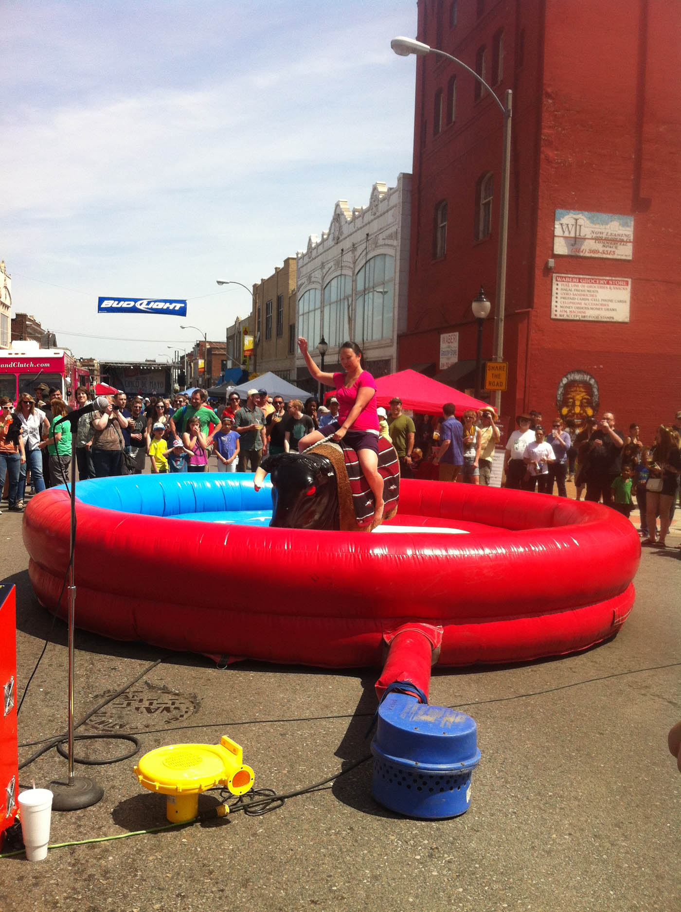 Bull riding at Cinco De Mayo