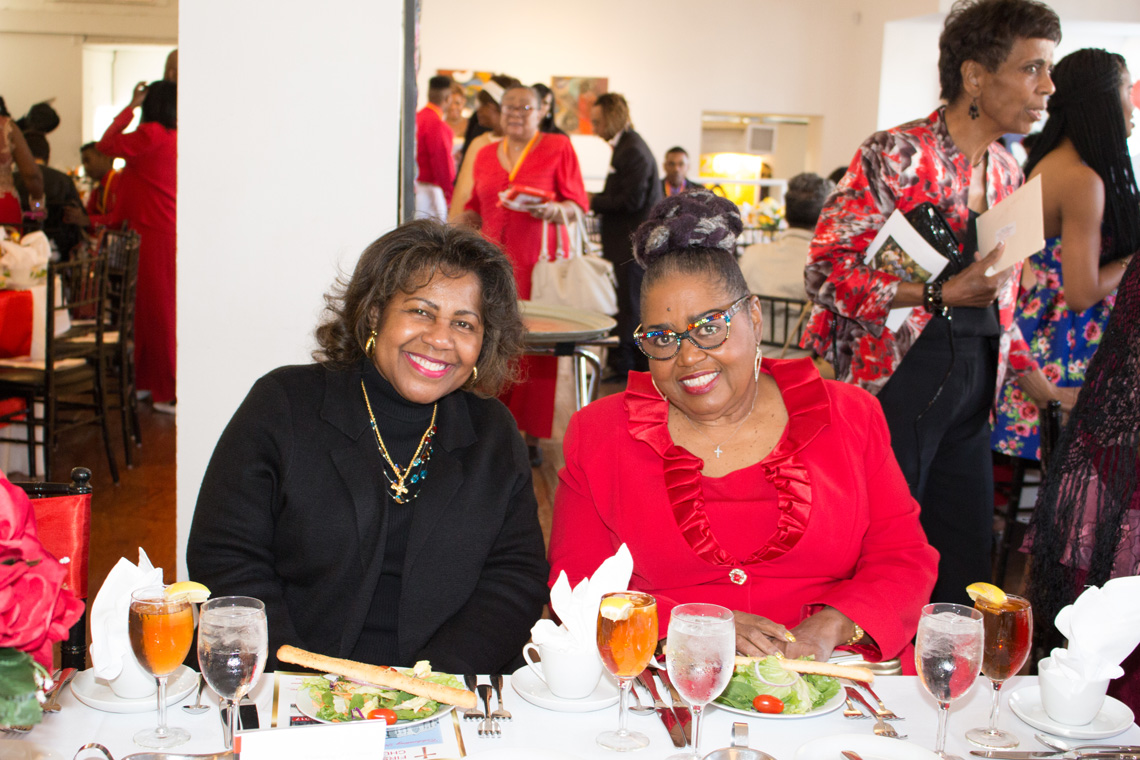 Comptroller Darlene Green and Evangelist Mary Tillman (95.5 The Lou) at the 200th anniversary celebration for First Baptist Church, City of St. Louis.