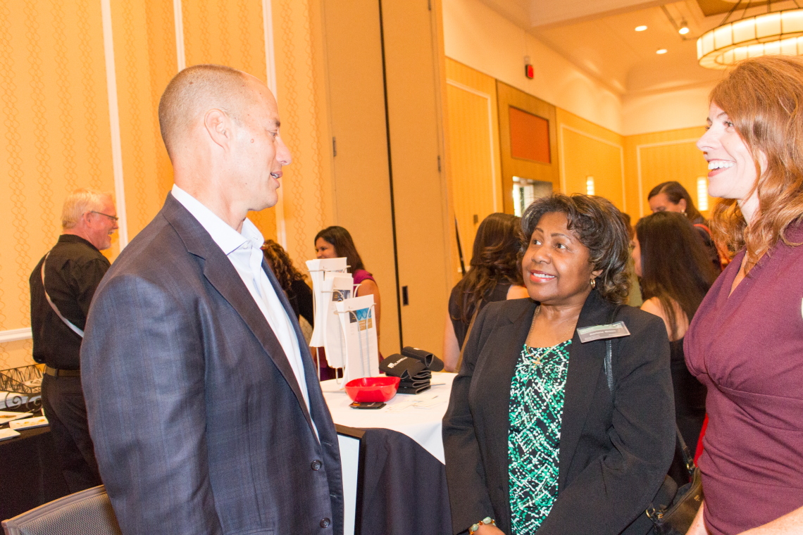 Comptroller Darlene Green with Dena Ladd, executive director of the Missouri Cures Education Foundation, at the 2017 Women In Science and Entrepreneurship conference, held September 8 at Union Station.