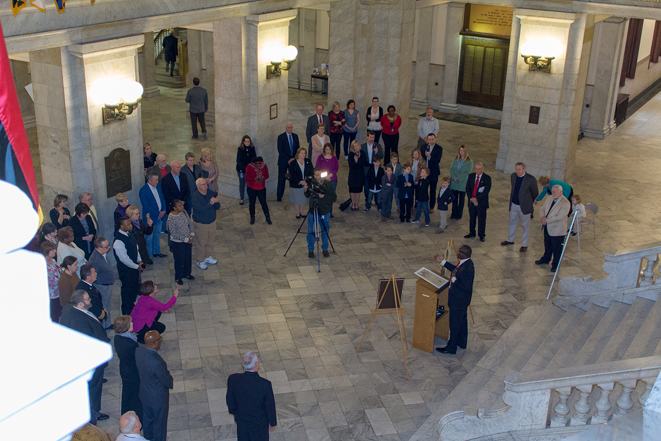 Honoring Fire Chief Joseph W. Morgan.