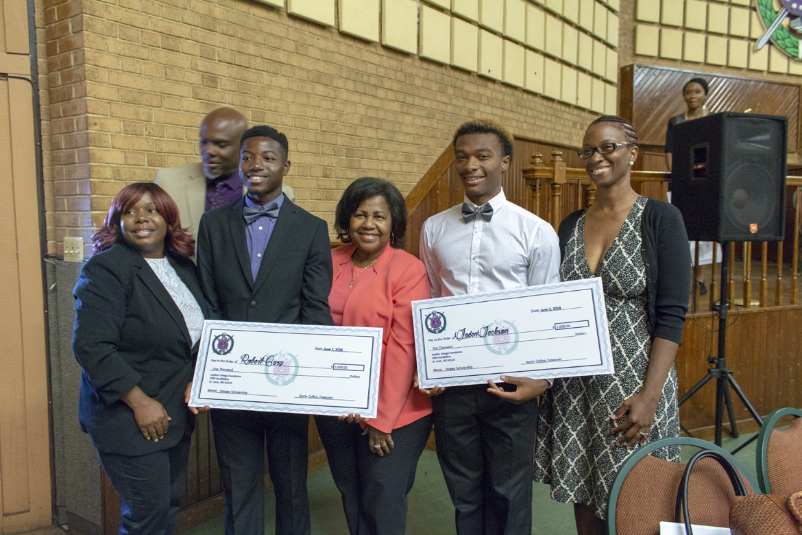 2018 Rhapsody in Black Scholarship Luncheon with Upsilon Omega chapter of Omega Psi Phi