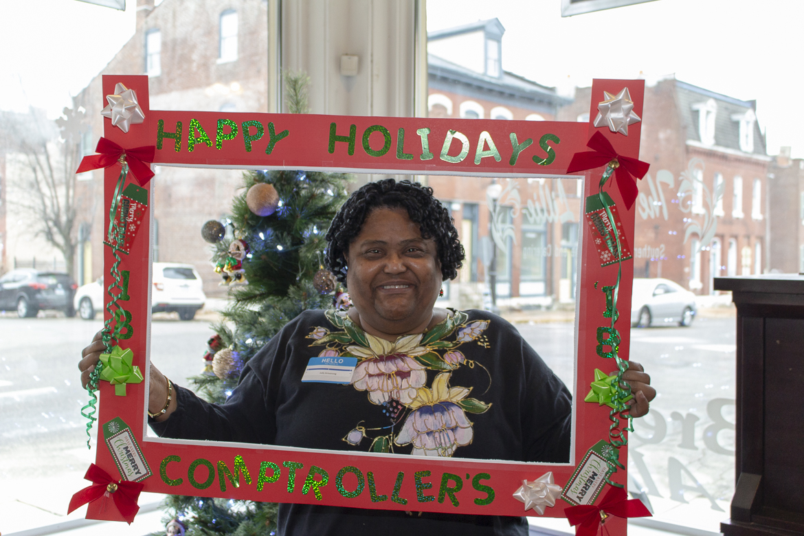 Photo from the December 2018 Comptroller's Office holiday party.