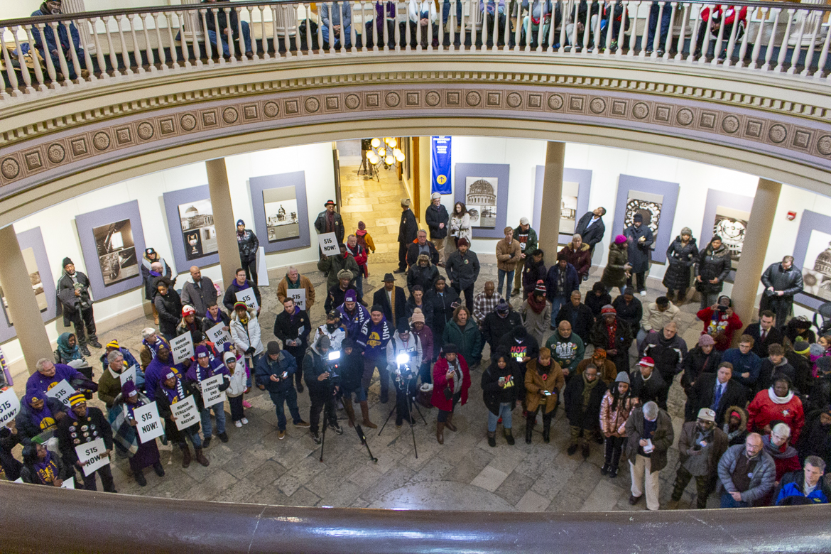 Photo from the January 20, 2020 Dr. Martin Luther King, Jr. Day observance at the Old Courthouse, City of St. Louis.