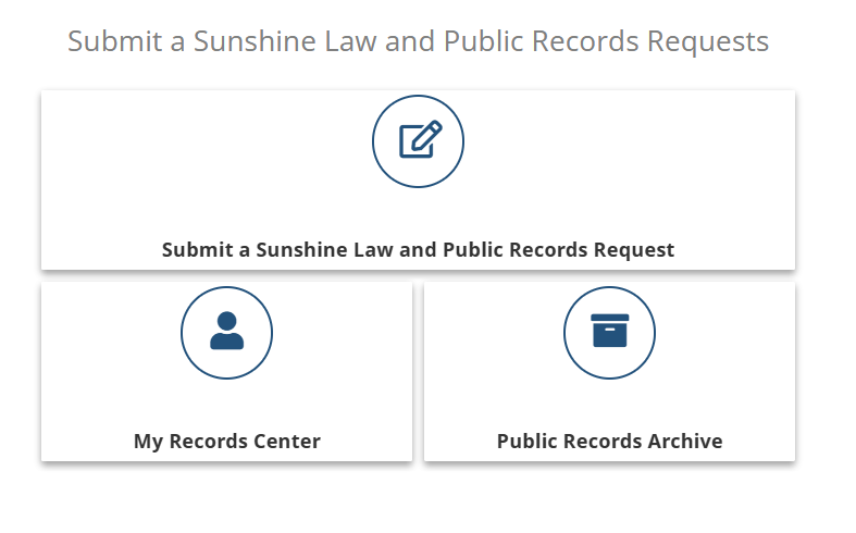 GovQA Sunshine Request Buttons GovQA Sunshine Request Buttons
