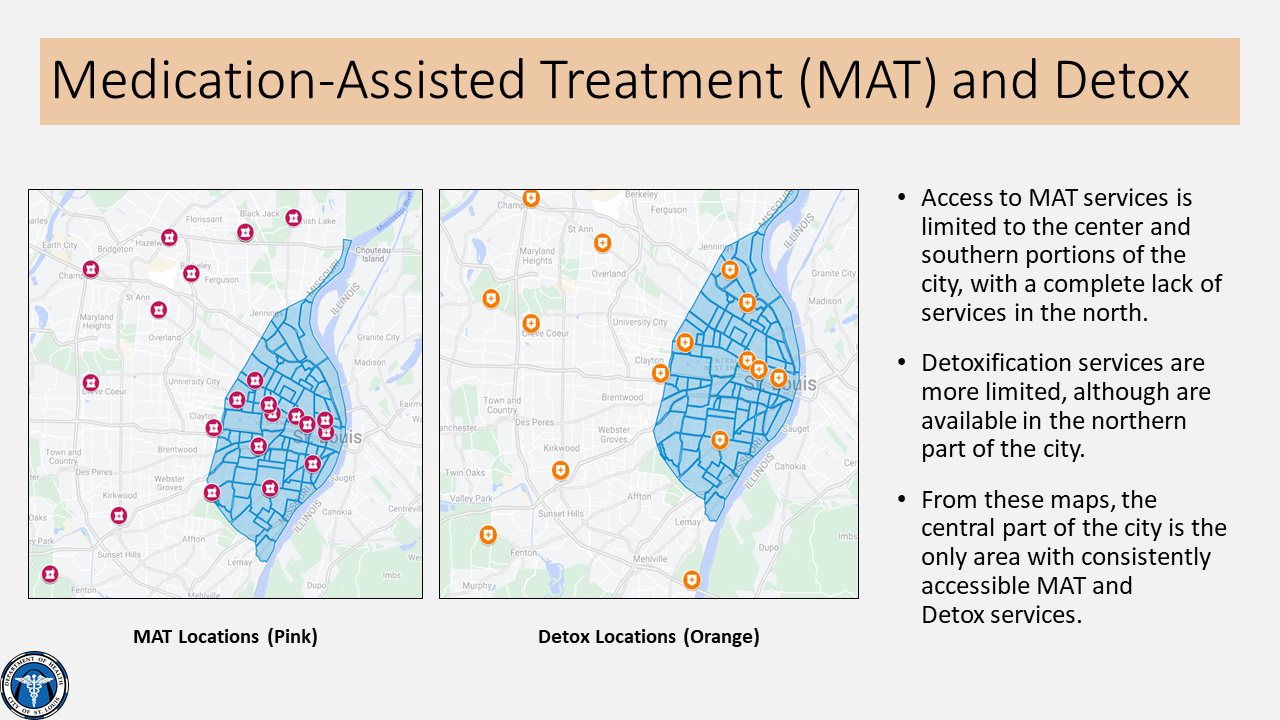Maps of Medicated Assisted Treatment Detox Locations
