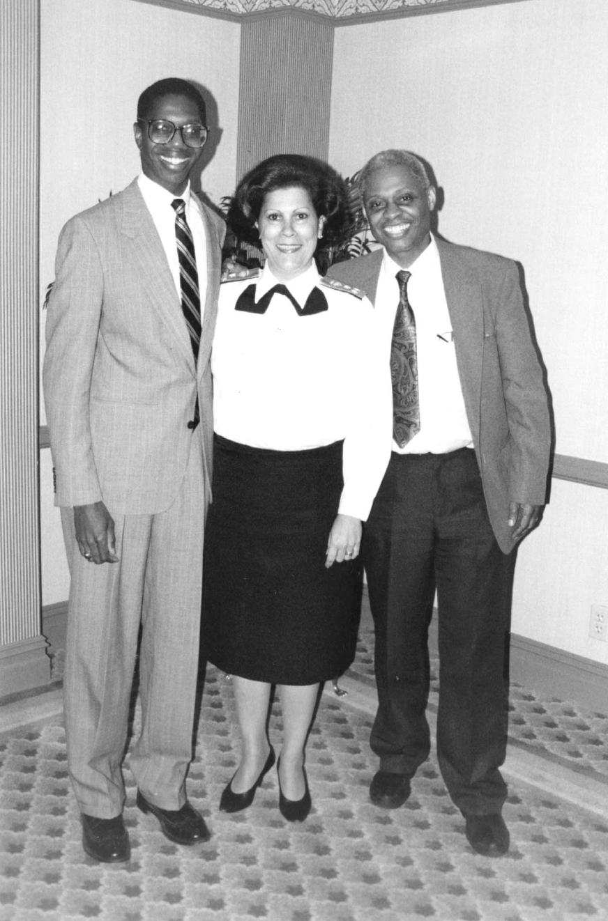 Will Ross with Surgeon General Antonio Novella and Howard University Transplant Surgeon Clive Callender