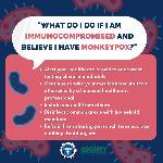 What do I do if I am Immunocompromised and Believe I have Monkeypox? image download