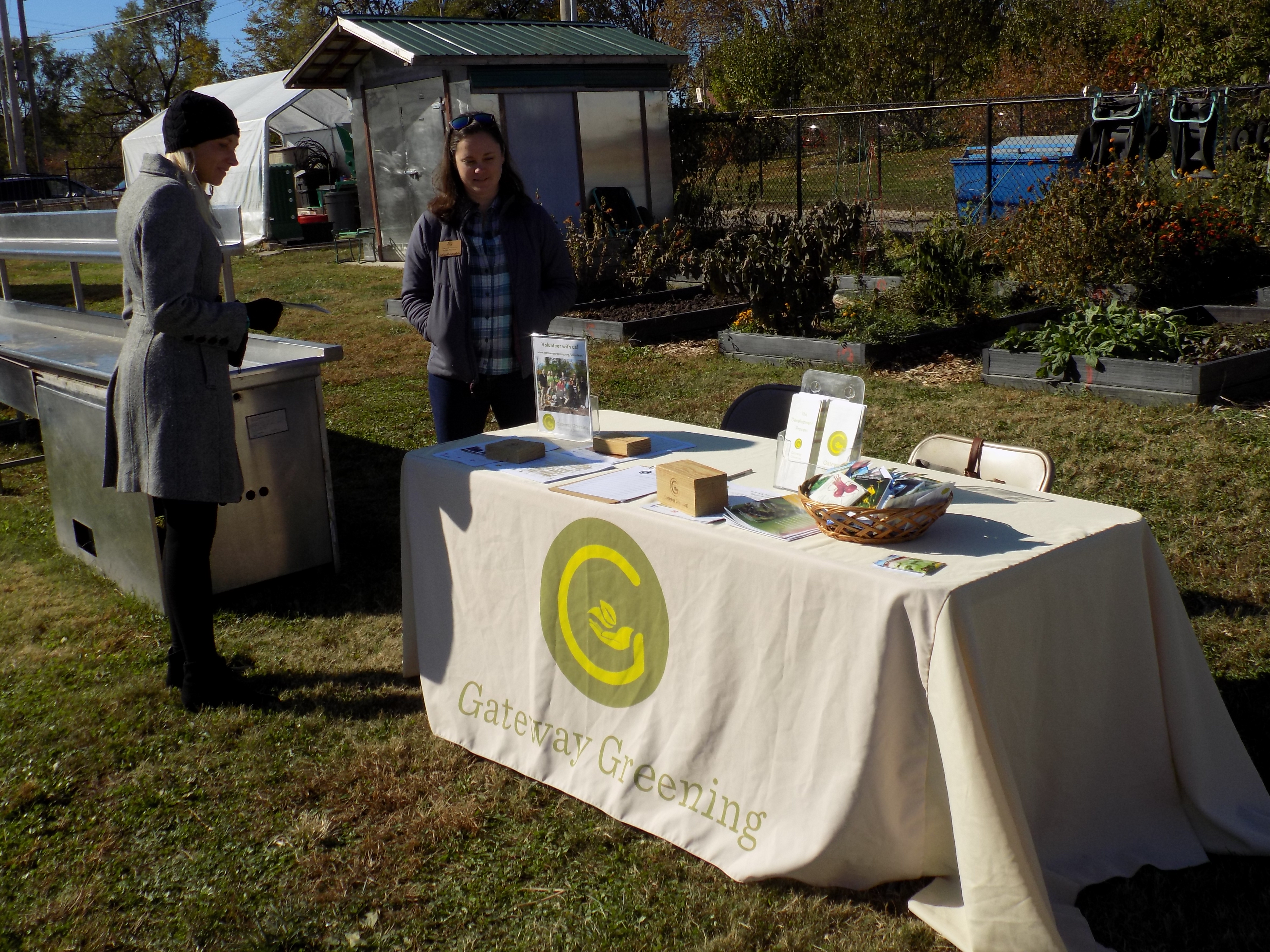 A Gateway Greening representative shared their mission of empowering people to strengthen their communities through gardening and urban agriculture.