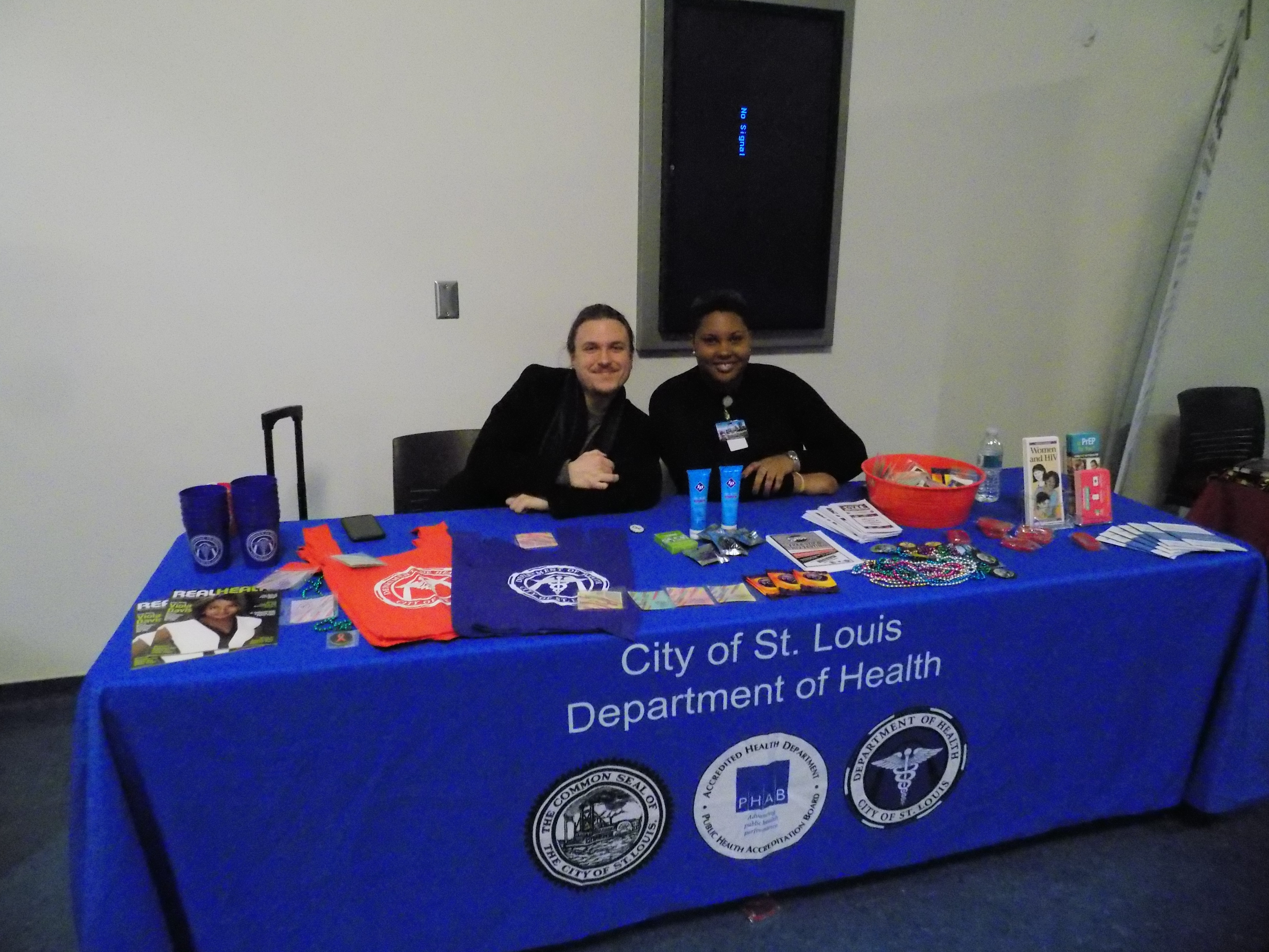 Department of Health staff had information on how to protect yourself and your loved ones from HIV available.