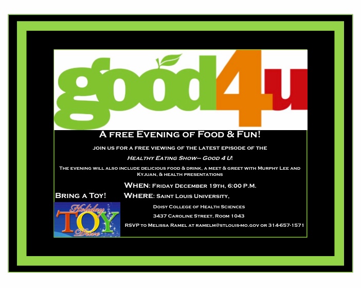 Flyer for Good 4 U Event