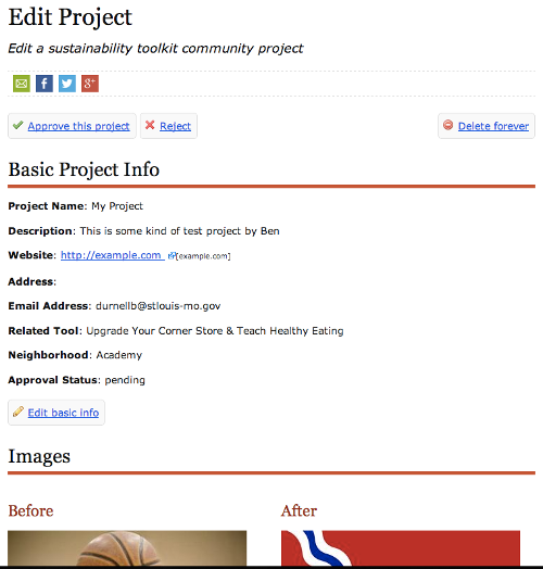 Edit community project