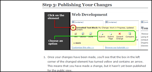 Image illustrating how to perform a task.