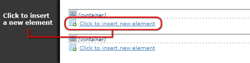 Insert an Element in CommonSpot