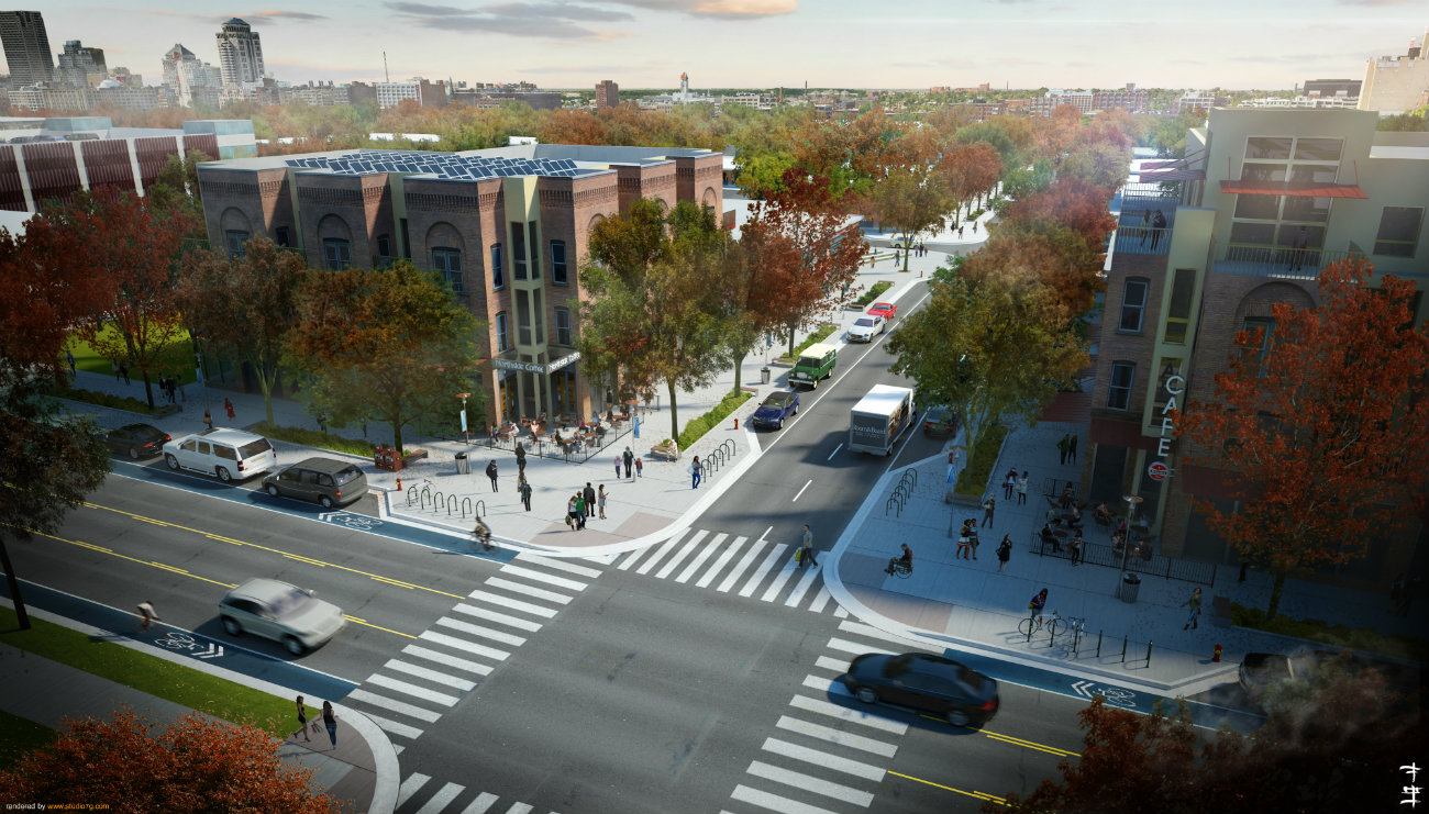 Cass and 23 Street Grid Rendering