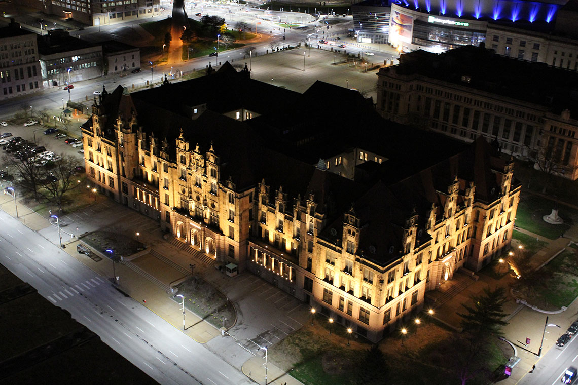 Aerial view of City Hall