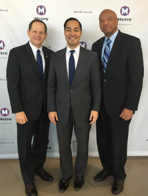 Mayor Slay, Julian Castro, Otis Williams 