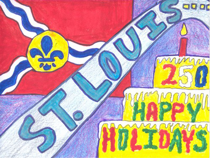 2014 Mayor's Holiday Card contest winning card