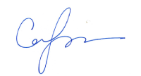 Mayor Cara Spencer's Signature