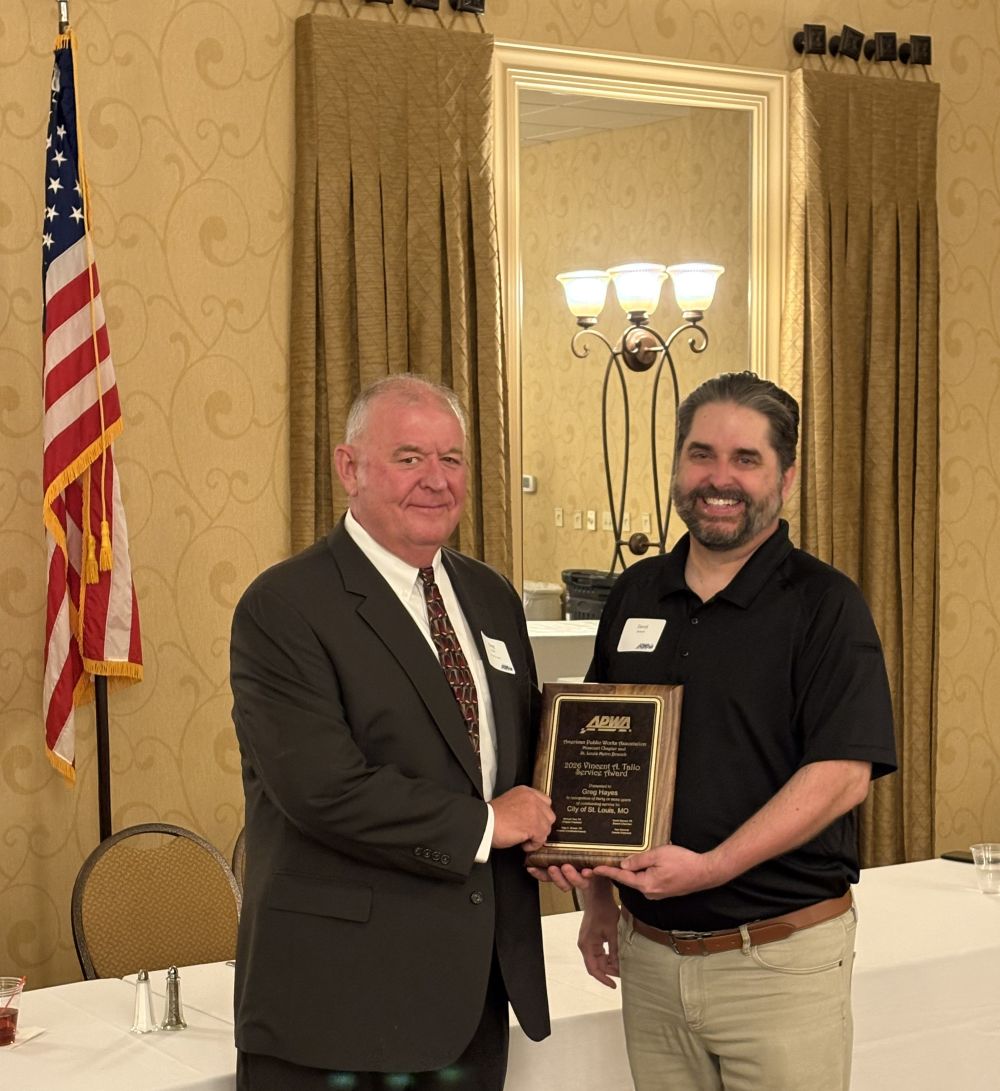 Greg Hayes APWA award - 2026 Greg Hayes receiving APWA award